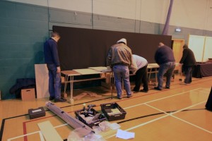 Visiting societies setting up Visiting societies setting up