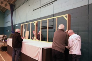 Wirral Bonsai Society show set up